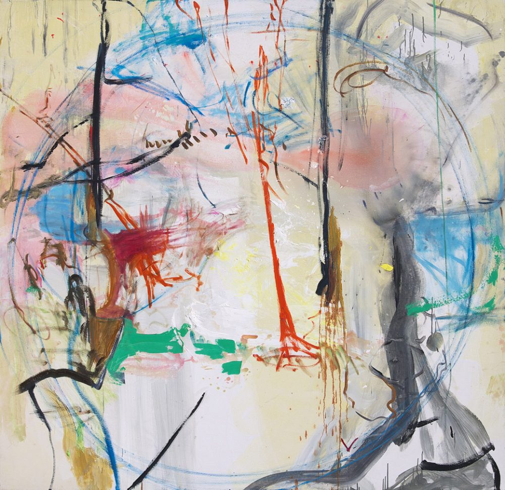 2005-71. En el propio centro – Acrílico y oleo sobre tela 190x185cm. Año 2005