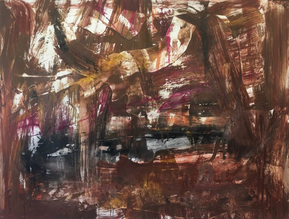 2020-36. En la tierra – Acrílico sobre tela. 132x173cm. Año 2020