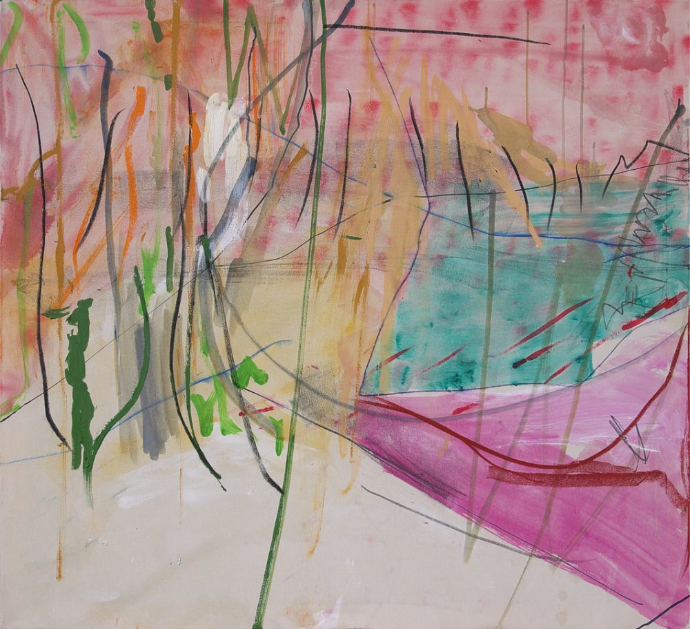 2007-52. Sin título – Técnica mixta sobre tela 110x120cm. año 2007.