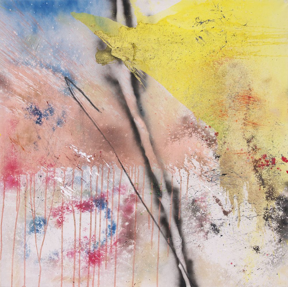 2007-77. Cayado – Técnica mixta sobre tela 190x190cm. Año 2007. Colección artista