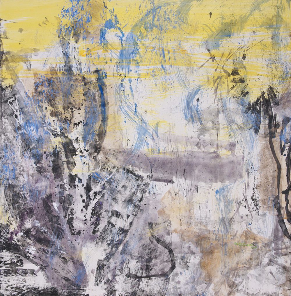 2008-90. Raíces celestes – Acrílico sobre tela 190x185cm. Año 2008