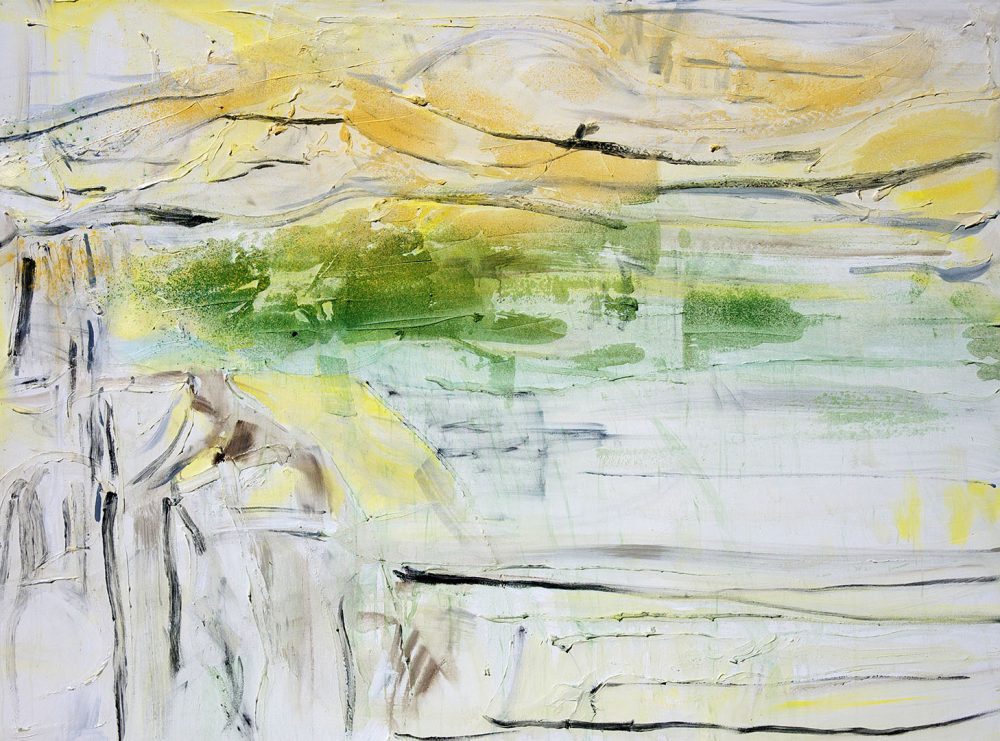 2020-67. La luz turquesa – Acrílico sobre tela. 132x179cm. Año 2020