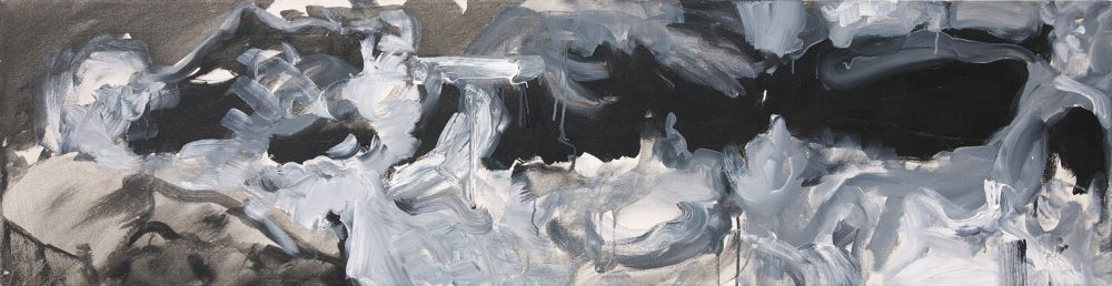 2000-70. Un vacío – Acrílico sobre tela – 48x185cm. Año 2000