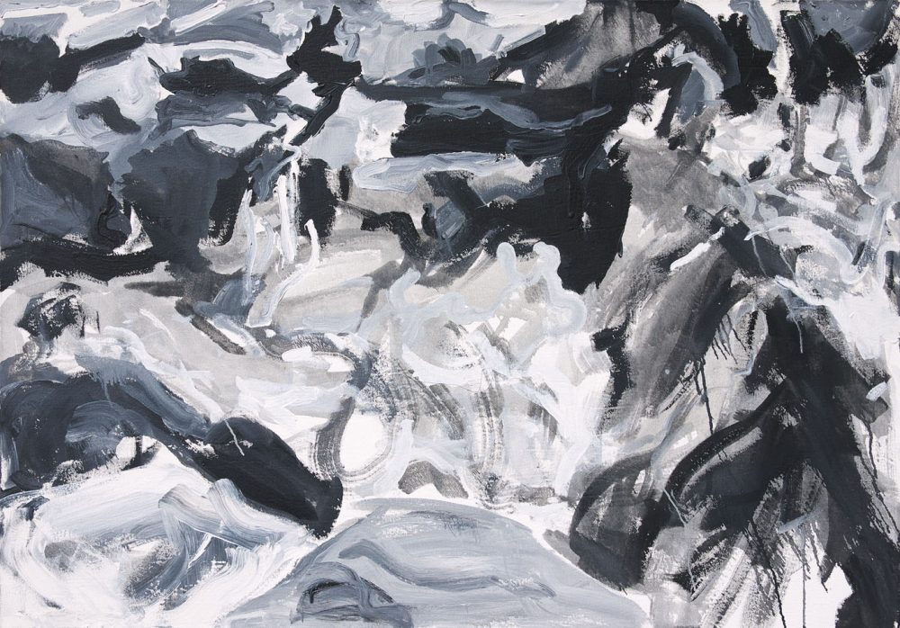 2000-77. Sin título – Acrílico sobre tela – 95x135cm. Año 2000