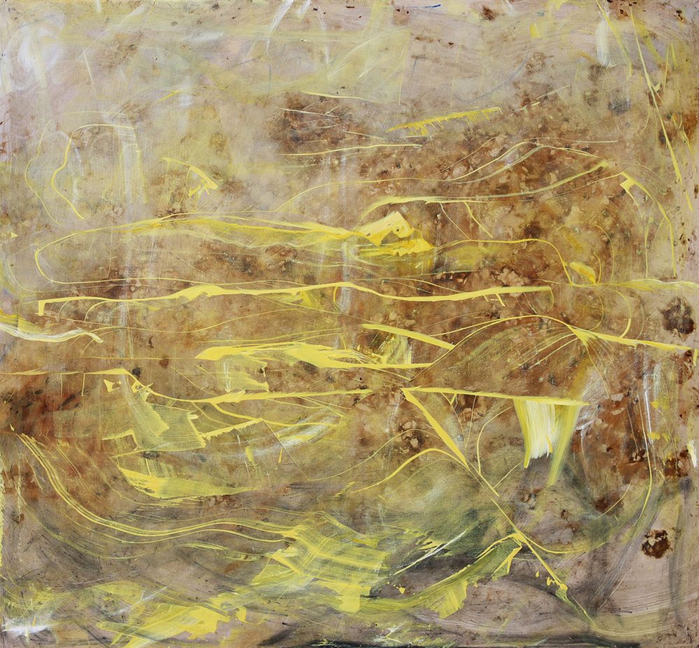 2019-15. Camino sinuoso – Técnica mixta sobre tela 130x140cm. Año 2019