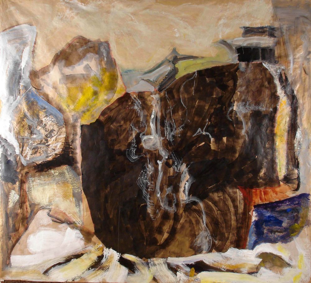 2001-69. Interno – Acrílico sobre papel kraft – 225x250cm. Año 2001