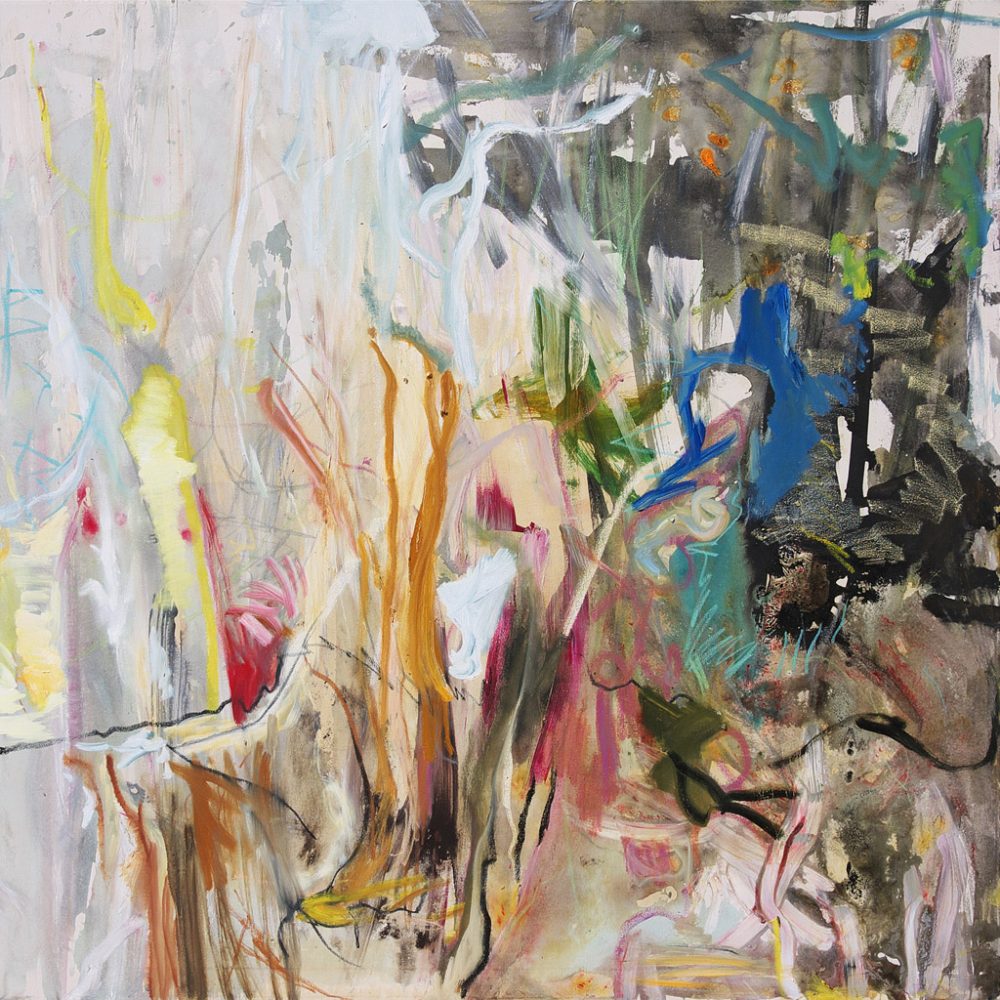 2007-21. Sin título – Acrílico y Óleo sobre tela – 140x140cm. Año 2007