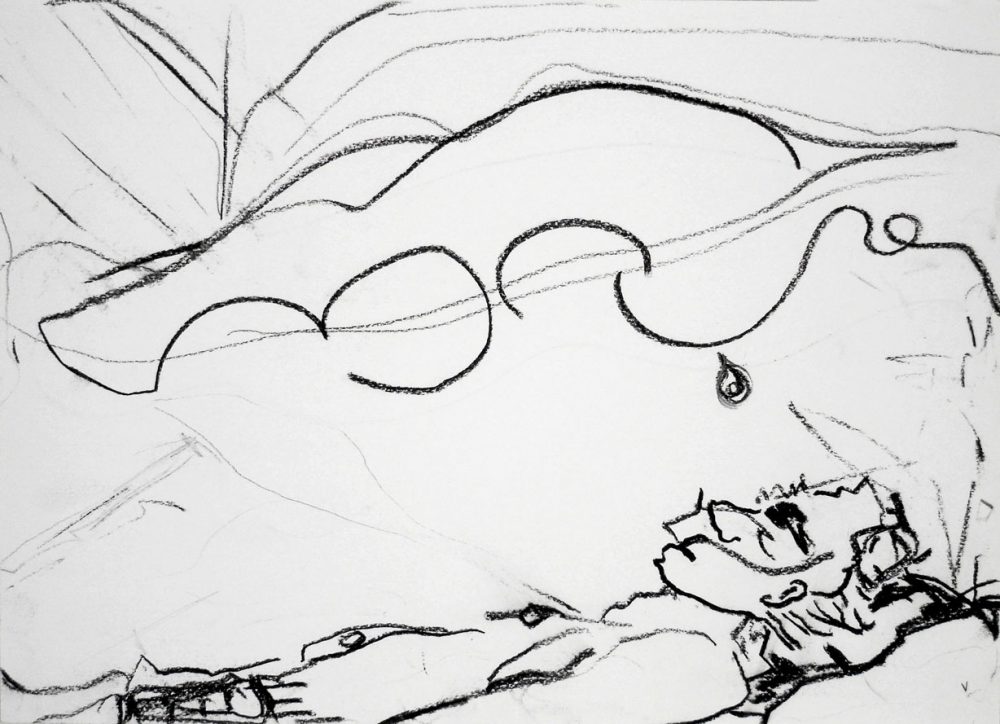 2004-17. Sin título – Carbonilla sobre papel – 30x40cm. Año 2004