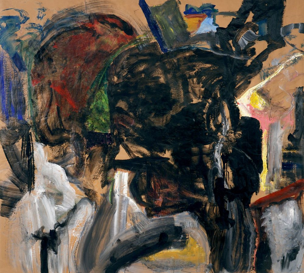 2001-58. Sin título – Acrílico sobre papel kraft – 228x252cm. Año 2001