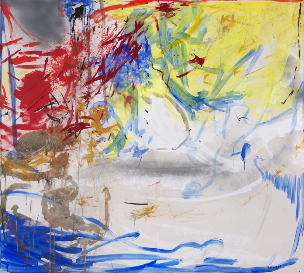 2011-28. Sin título – Técnica mixta sobre tela – 160x180cm. Año 2011