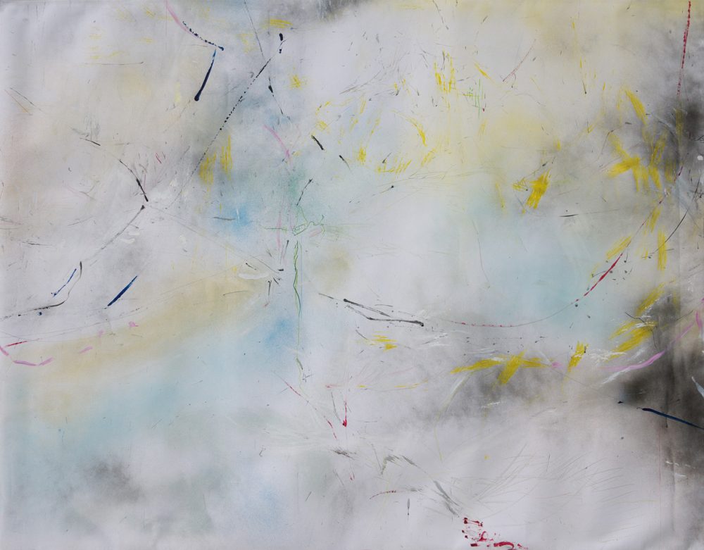 2011-77. Sin título – Técnica mixta sobre papel 147x189cm. Año 2011