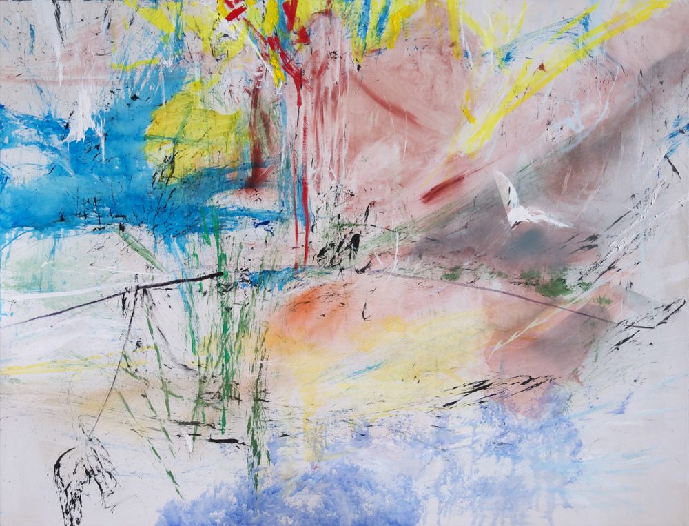 2011-75. Viento del Este – Técnica mixta sobre tela 130x170cm. Año 2011