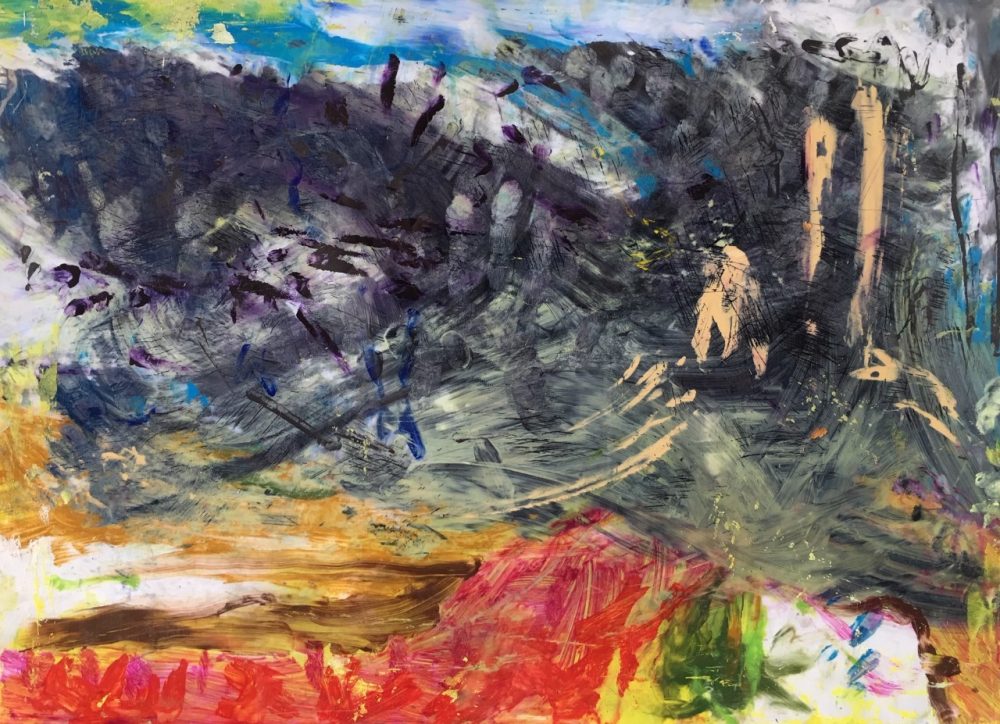 2017-4. Acrílico sobre acetato 60x72cm. Año 2017