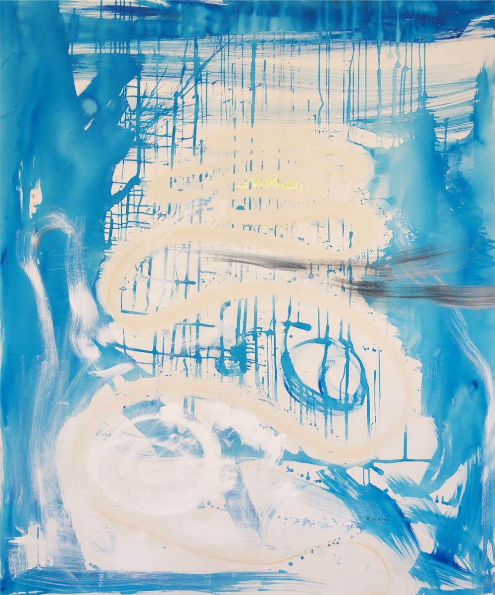 2012-57. Meandros – Acrílico y Óleo sobre tela – 183x152cm. Año 2012